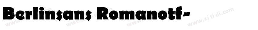 Berlinsans Romanotf字体转换
